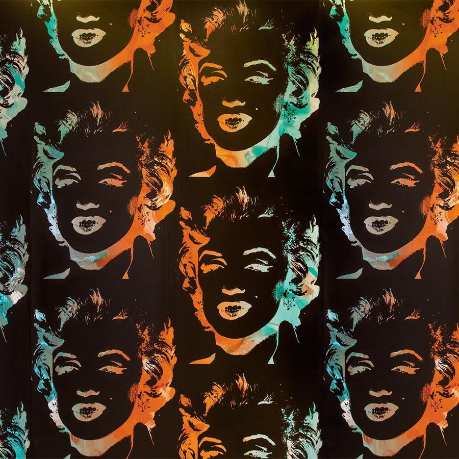 輸入壁紙 Andy Warhol / MARILYN MONOPRINT / Black on Chrome Mylar (single roll)