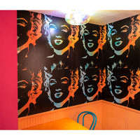Andy Warhol / MARILYN MONOPRINT / Black on Chrome Mylar | 輸入壁紙