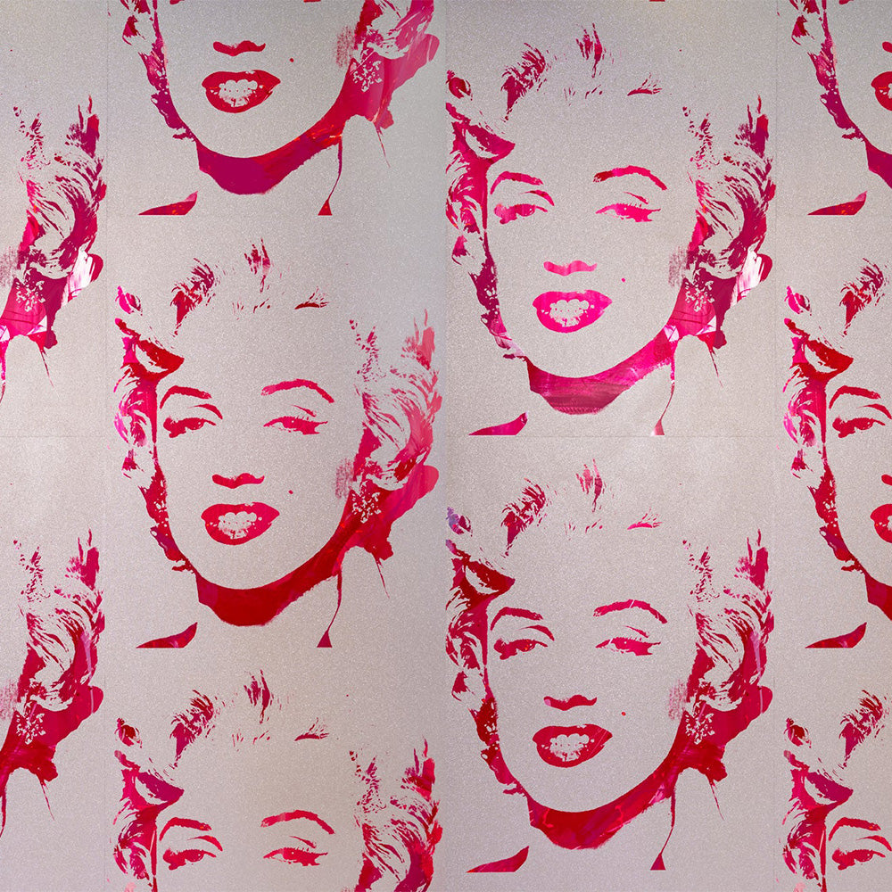 MARNI　クロスローズ・プリント・ポップリン・シルト・アンティーク　48 Andy Warhol / MARILYN MONOPRINT / Diamond Dust Hot Pink on Chrome