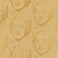 Andy Warhol / MARILYN MONOPRINT / Gold Diamond Dust on Bright Gold