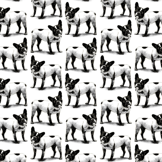 輸入壁紙 Andy Warhol / MOUJIK / Domino on Vinyl - White (triple roll)