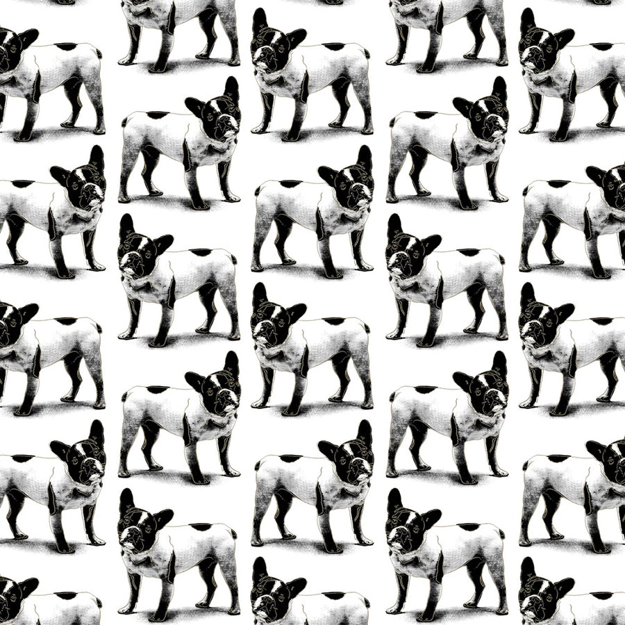 輸入壁紙 Andy Warhol / MOUJIK / Domino on Vinyl - White (triple roll)