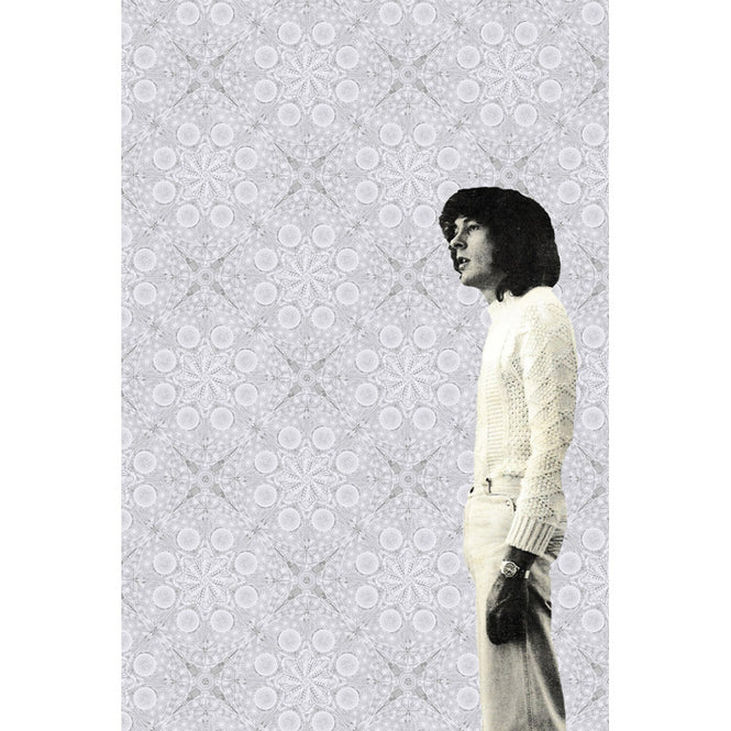 輸入壁紙 Flavor Paper / Musical Mandala / Mushmallow on Silver Mylar