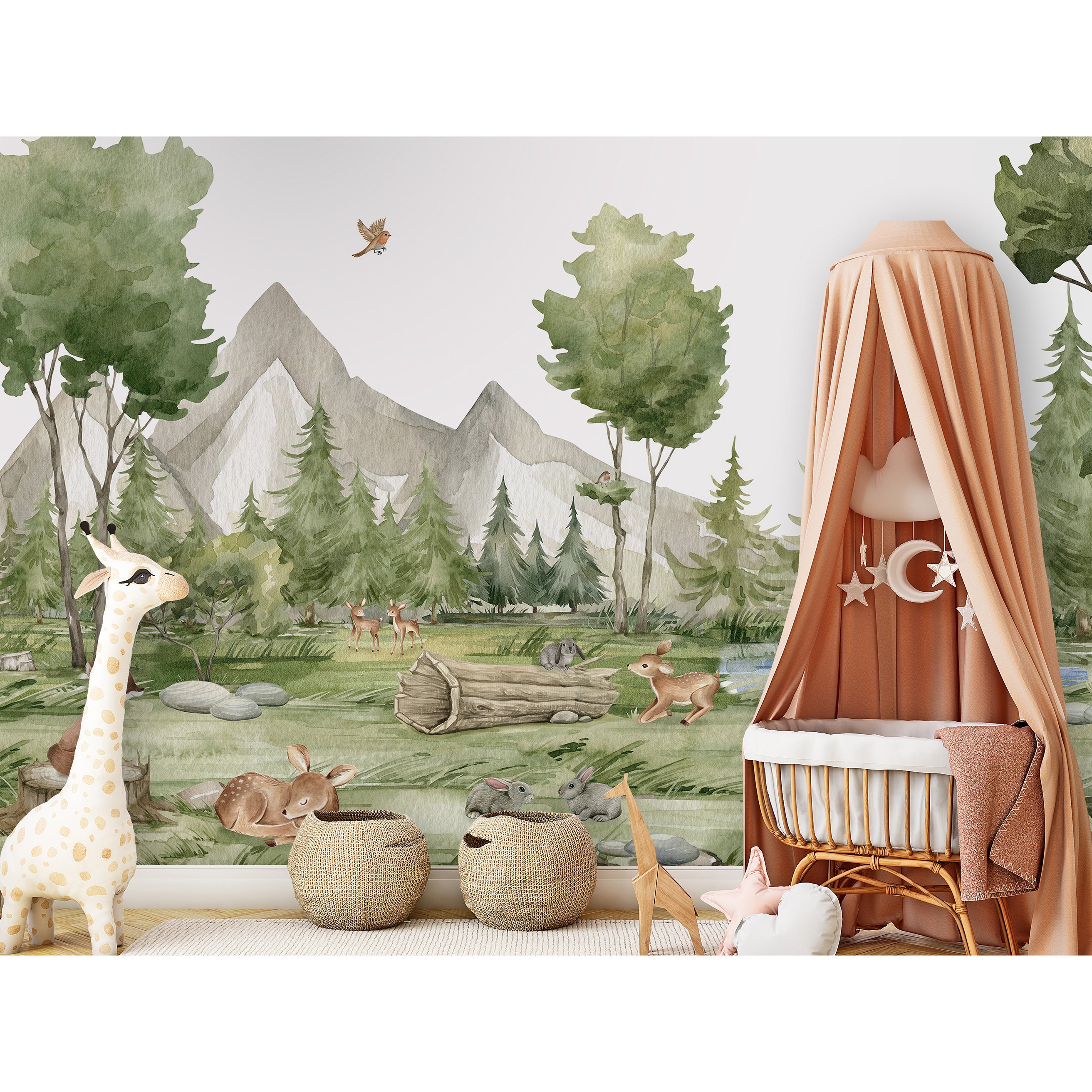 【ひょっこりページ】 Oliver Robins / Forest Joy W13345 | 輸入壁紙専門店 WALPA – WALPA.jp