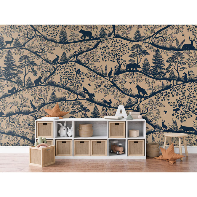 Oliver Robins / Nordic Nature - beige blue W17756