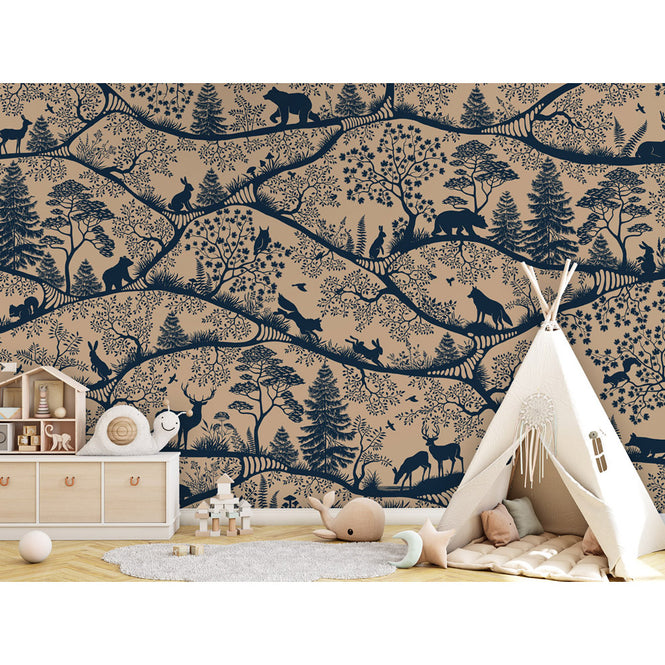 Oliver Robins / Nordic Nature - beige blue W17756