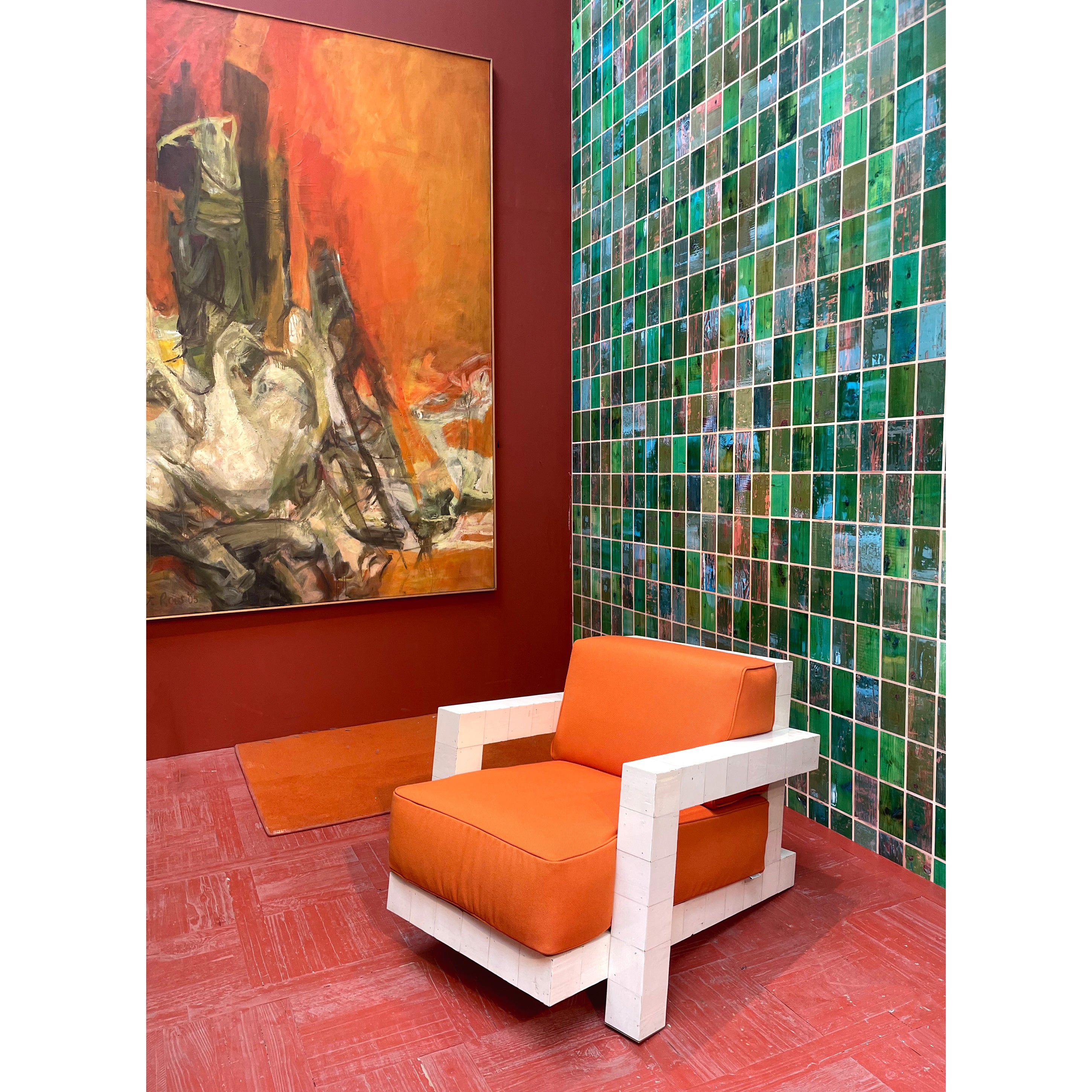 Waste Tiles Wallpaper by Piet Hein Eek / Green PHE-22 | 輸入壁紙