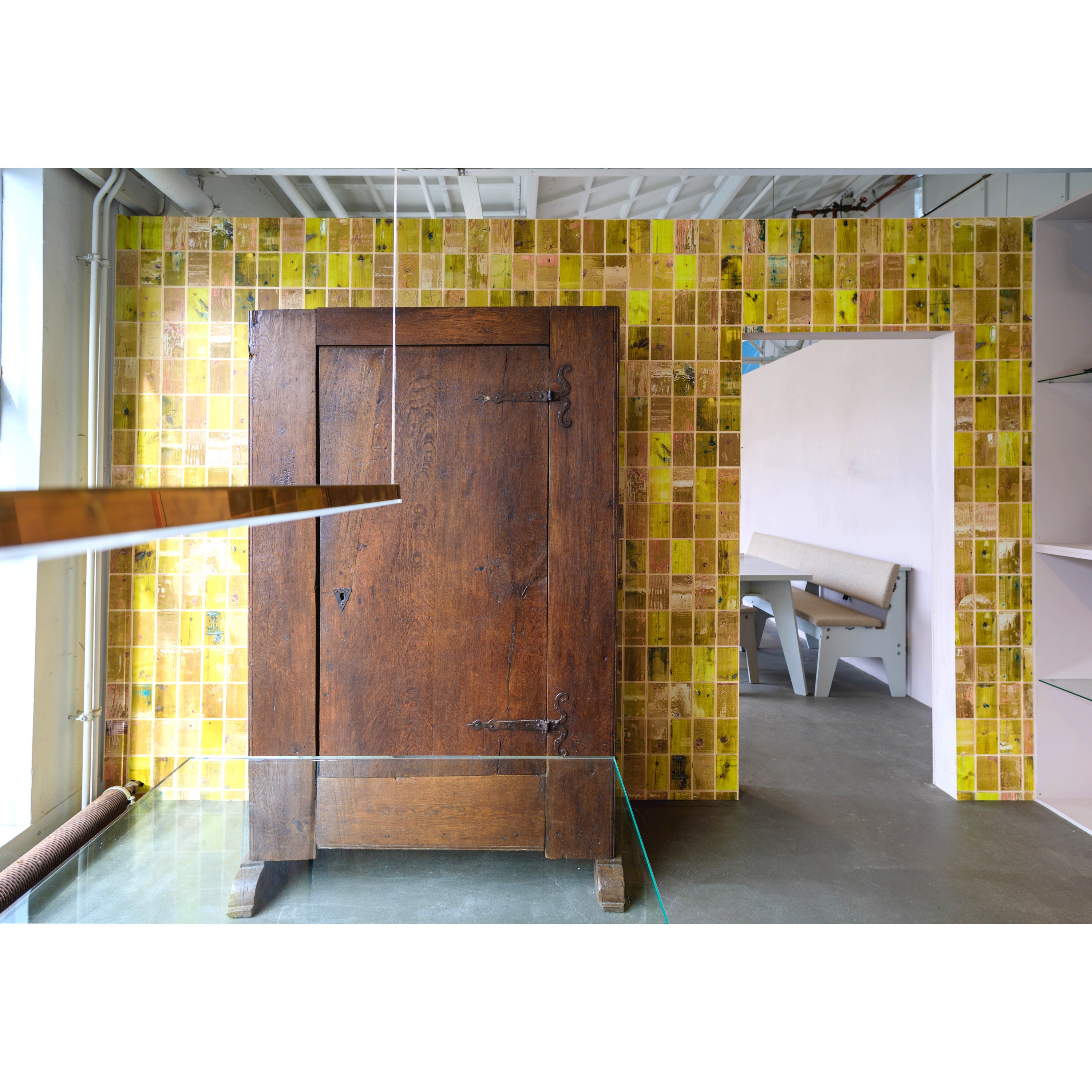 Waste Tiles Wallpaper by Piet Hein Eek / Yellow PHE-23 | 輸入壁紙