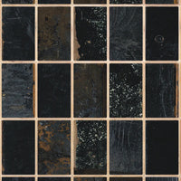 Waste Tiles Wallpaper by Piet Hein Eek / Black PHE-25 | 輸入壁紙