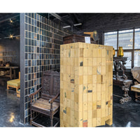 Waste Tiles Wallpaper by Piet Hein Eek / Black PHE-25 | 輸入壁紙
