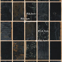 Waste Tiles Wallpaper by Piet Hein Eek / Black PHE-25 | 輸入壁紙