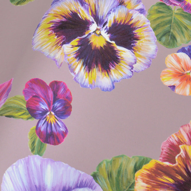 Victoria Sanders Design / PLETHORA OF PANSIES Bruised Pink