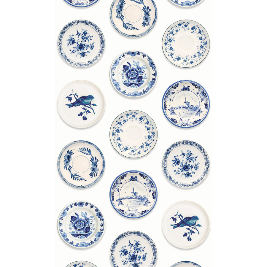 studio ditte / Porcelain wallpaper blue【2パネル1セット】