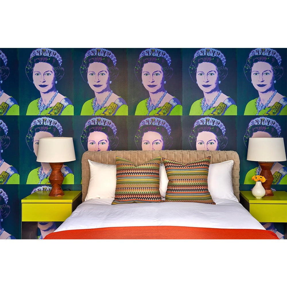 Andy Warhol / Queen Elizabeth / Teal | 輸入壁紙専門店 WALPA – WALPA.jp