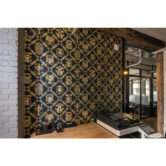 輸入壁紙 Andy Warhol / Rorschach / Storm On Gold