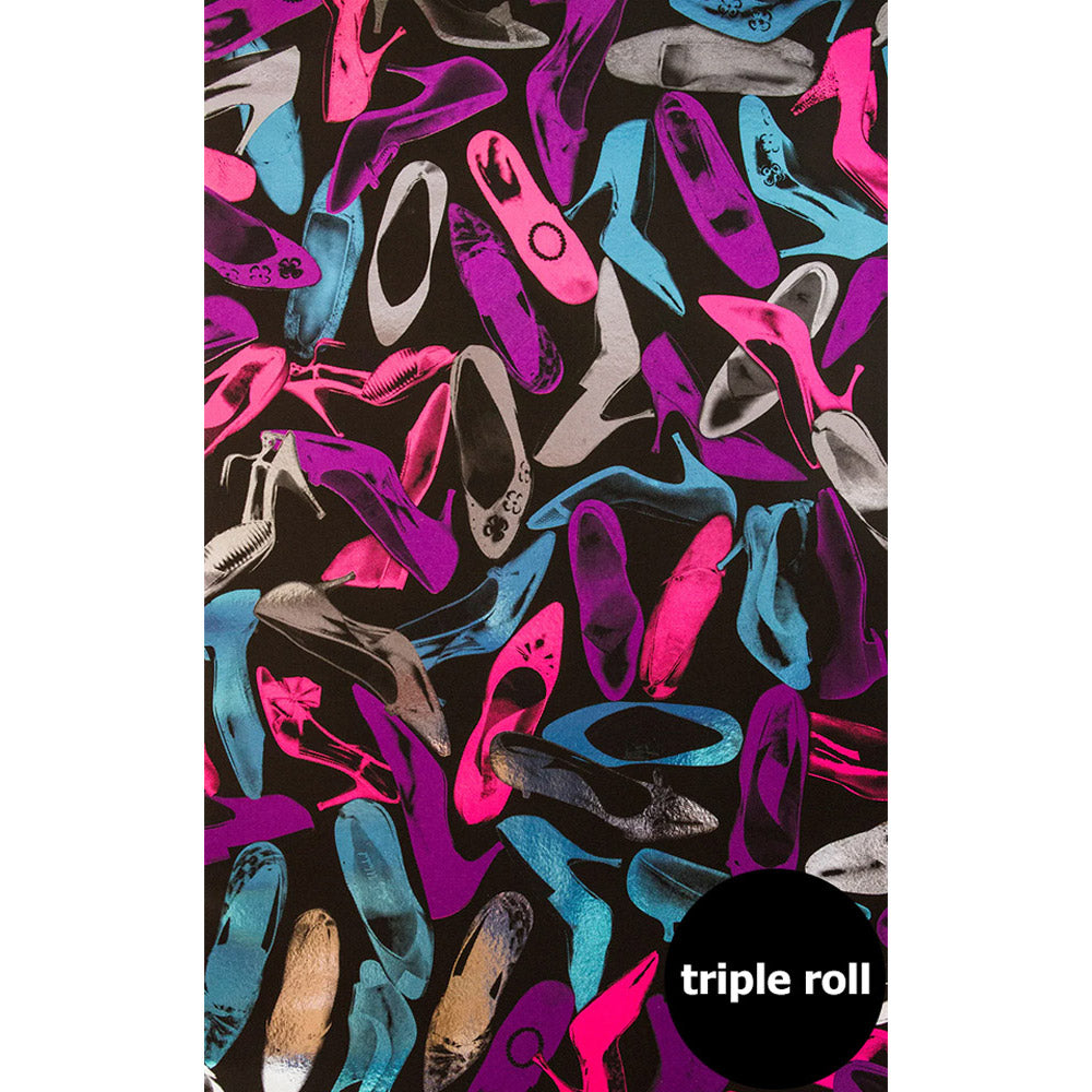 Andy Warhol / SHOES / Gemstone on Chrome Mylar (triple roll