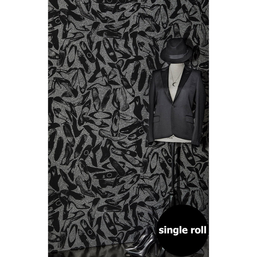 Andy Warhol / SHOES / Silver Dimond Dust on Ebony Clay Coated