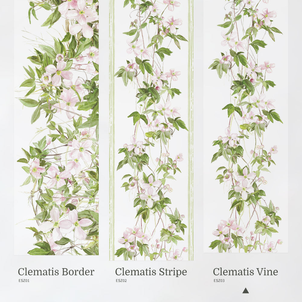 マステ感覚で貼る壁紙 【EASY WALL TAPE®︎】Sian Zeng / Clematis