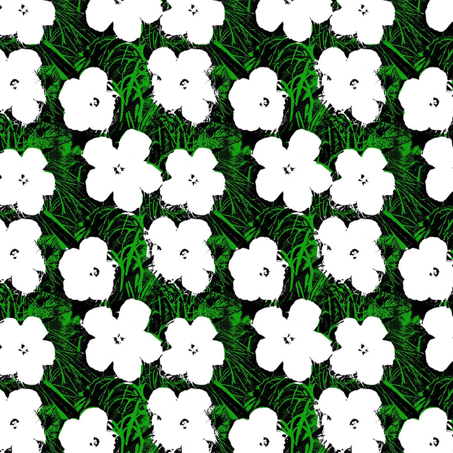 輸入壁紙 Andy Warhol / Small Flowers / Blanc