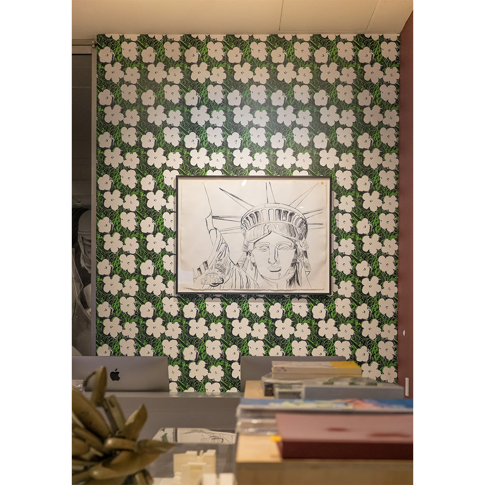 Andy Warhol / Small Flowers / Blanc | 輸入壁紙専門店 WALPA – WALPA.jp