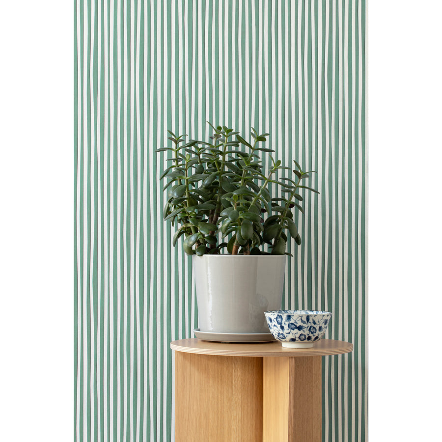 studio ditte / Stripes wallpaper jade【2パネル1セット】