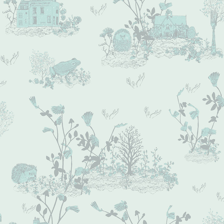 Sian Zeng / Woodlands Wallpaper / Blue WOODLANDS01