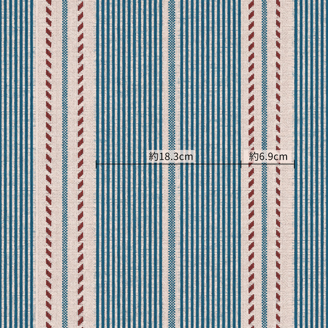 MINDTHEGAP / TALES OF MAGHREB / BERBER STRIPES Blue WP20757