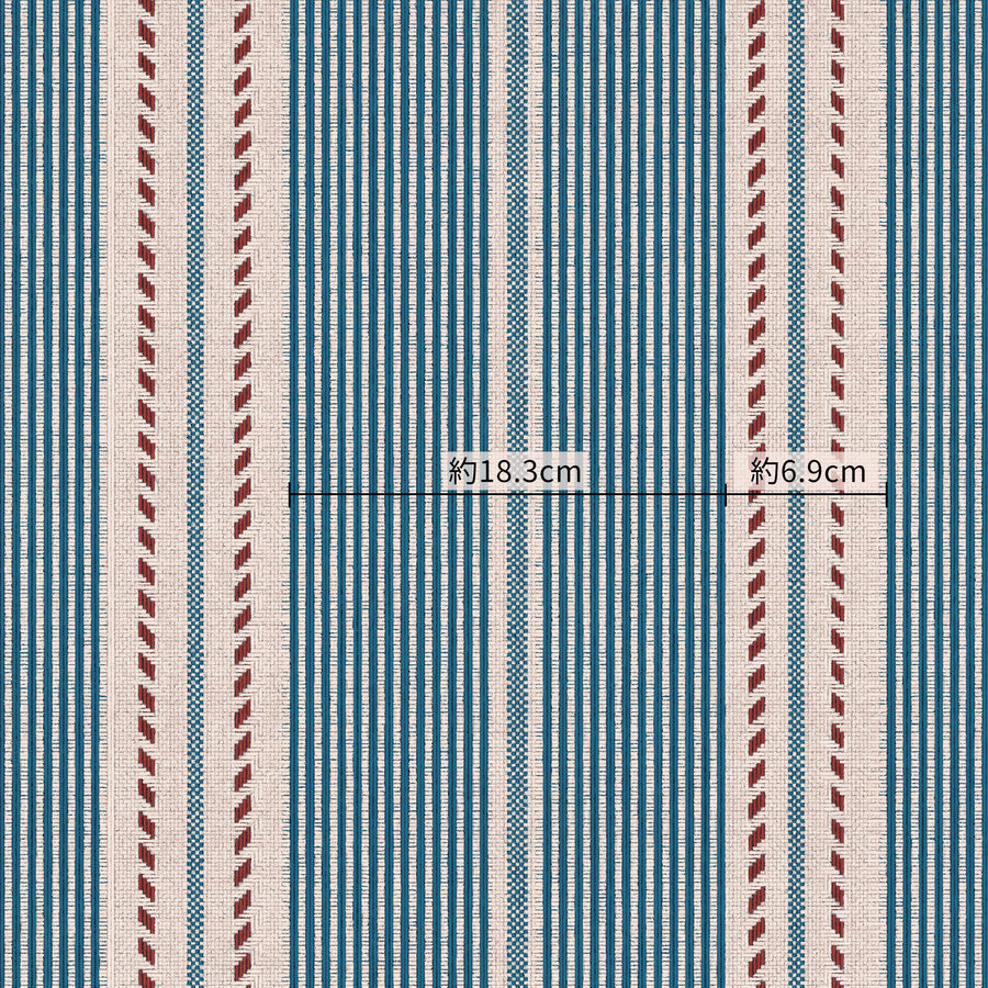 MINDTHEGAP / TALES OF MAGHREB / BERBER STRIPES Blue WP20757