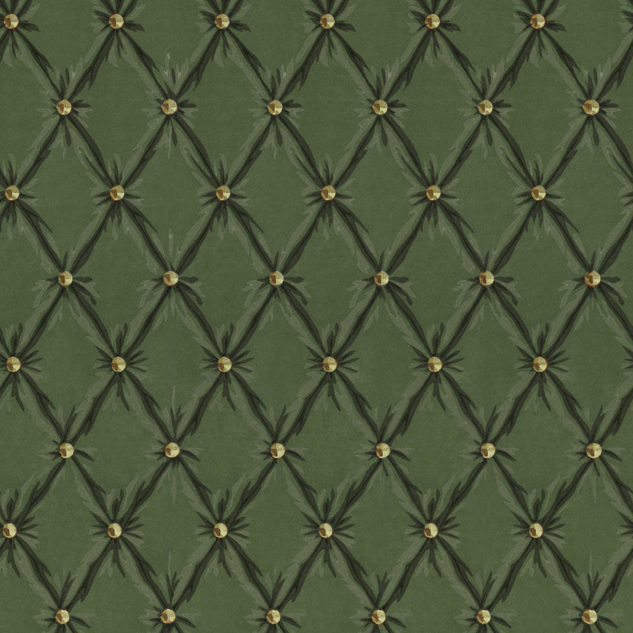 MINDTHEGAP / ORIENT EXPRESS / TUFTED PANEL Forest Green WP30171