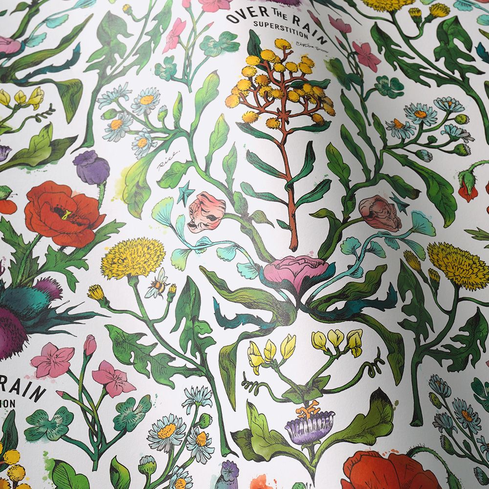 新規購入 over / WALLTZ】ヒガシテッペイ botanical (49cm NWZ-OBWH white 絵画
