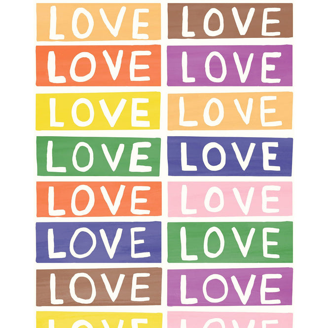 輸入壁紙 Thatcher / LOVE BY LARRY YES / Rainbow on White YL-RAWH-CPR