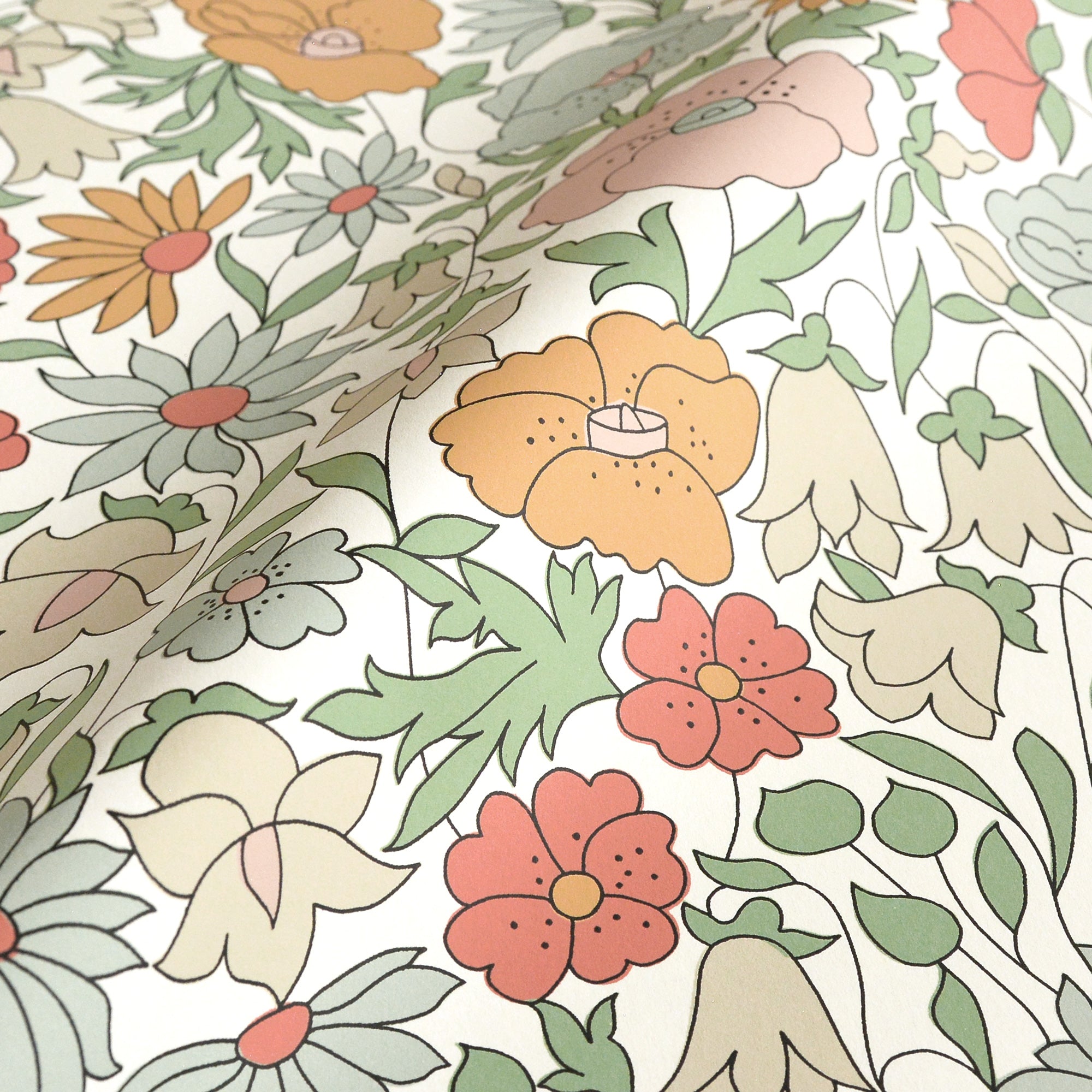 LIBERTY / POPPY MEADOWFIELD / LICHEN 07221001F | 輸入壁紙専門店