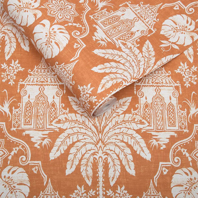 【1mサンプル】Graham & Brown / Imperial Orange 104552