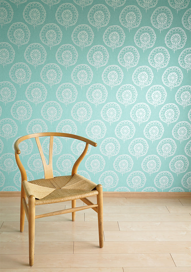 【切売m単位】Texdecor CASAMANCE / 111207 T-blue Damask (UTOPIA4)