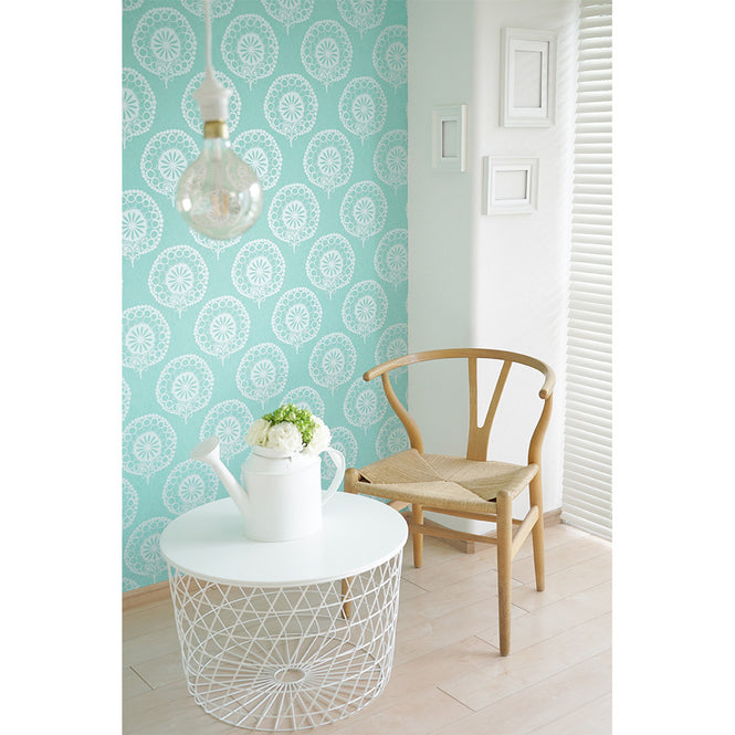 【切売m単位】Texdecor CASAMANCE / 111207 T-blue Damask (UTOPIA4)