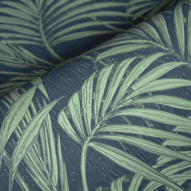 【1mサンプル】Graham & Brown / FASHIONISTA / HONOLULU NAVY 112086