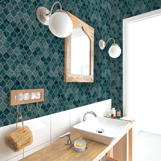 Graham & Brown / OASIS / TEGULA TEAL/COPPER 112643