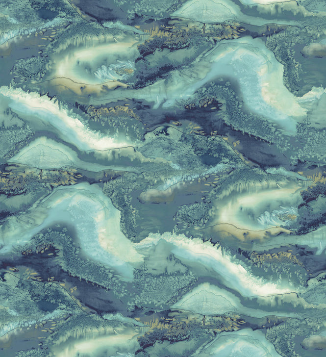HARLEQUIN / COLOUR 2 WALLPAPERS / Reflected Obsidian 112852