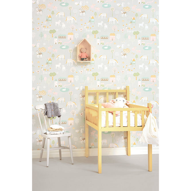 Majvillan / My Farm soft grey / 127-01