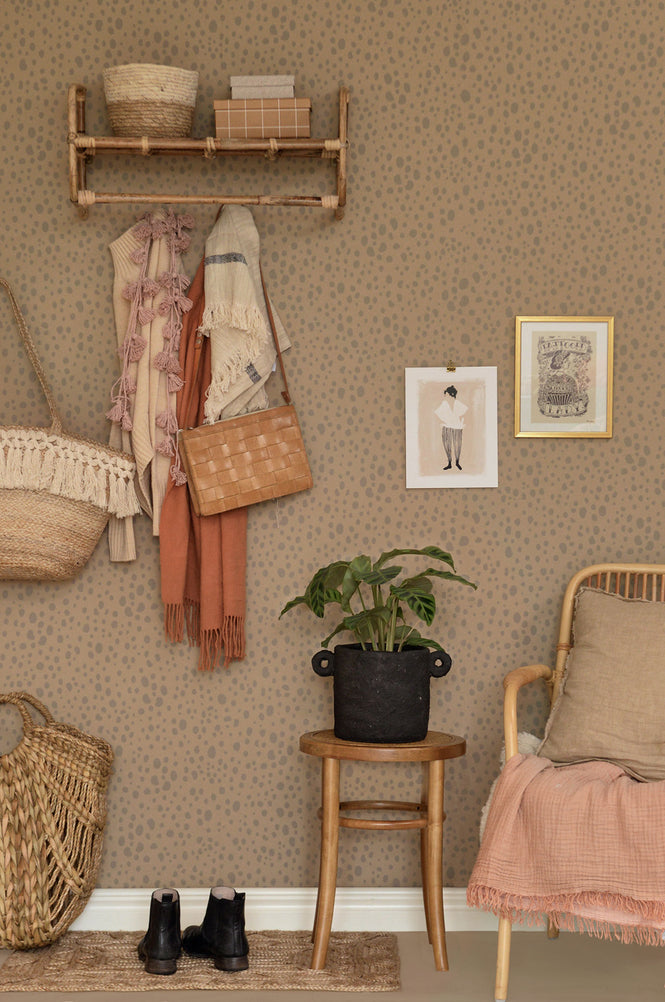 Majvillan / Animal Dots soft brown / 142-01