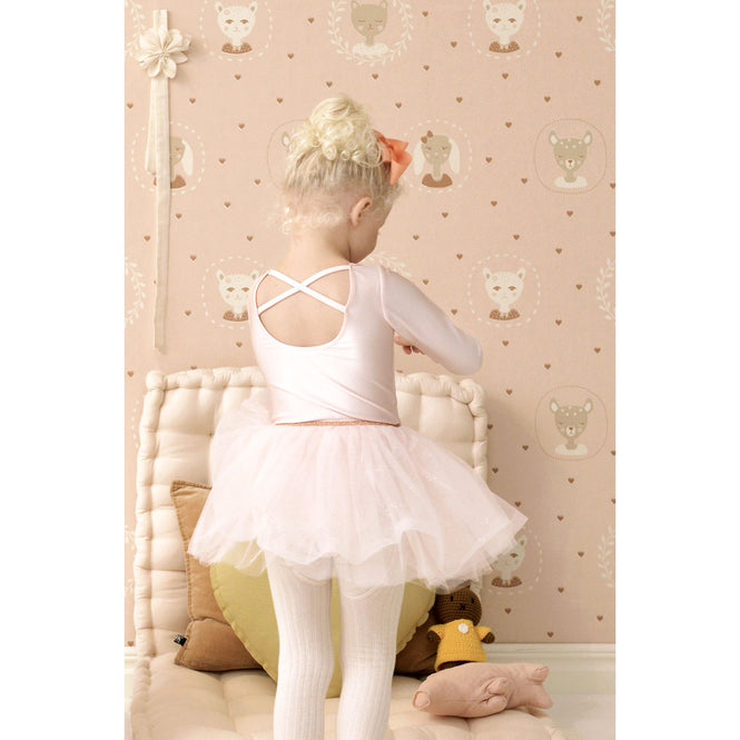 Majvillan / Hearts Dusty warm pink / 148-01