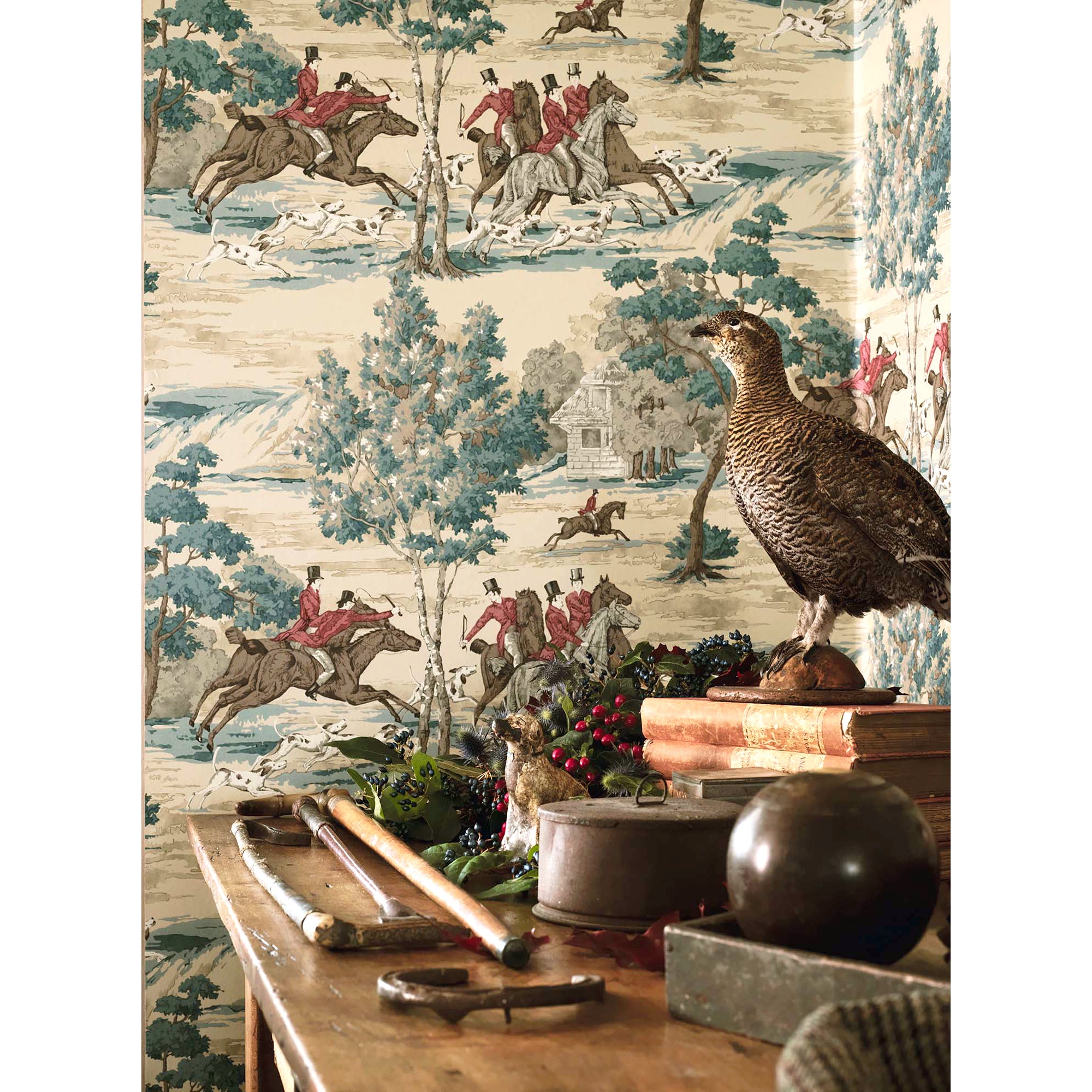 Sanderson / ONE SIXTY WALLPAPER COLLECTION / Tally Ho Pearl / Grey