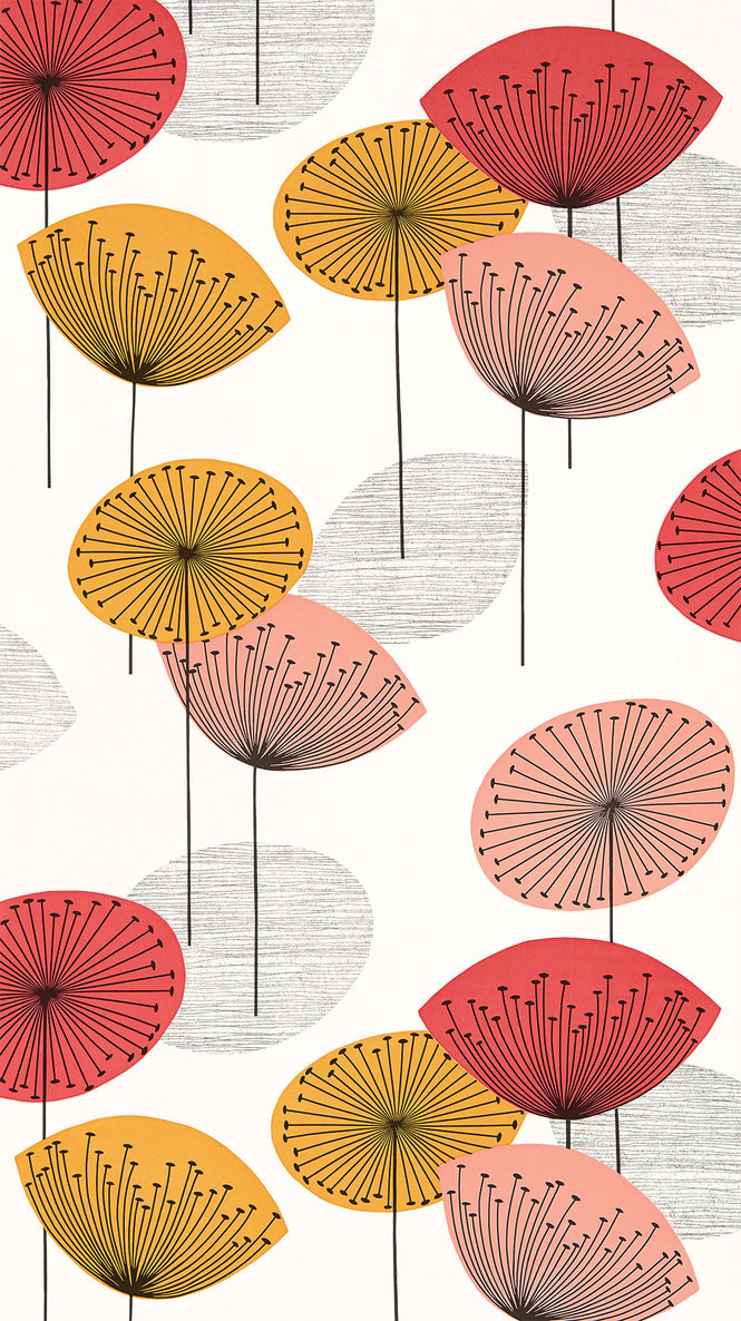 Sanderson / ONE SIXTY WALLPAPER COLLECTION / Dandelion Clocks Coral 217030