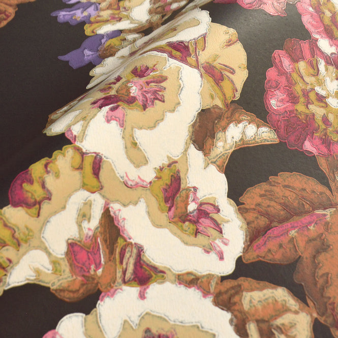 Sanderson / ONE SIXTY WALLPAPER COLLECTION / Hollyhocks Copper / Rhodera 217032