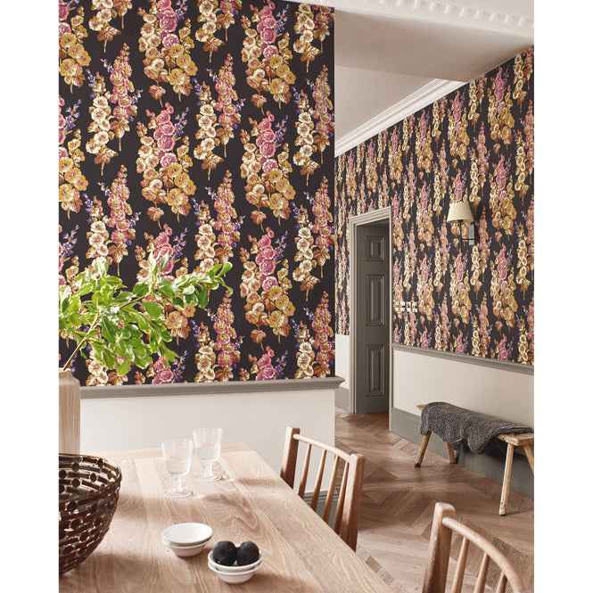 Sanderson / ONE SIXTY WALLPAPER COLLECTION / Hollyhocks Copper / Rhodera 217032