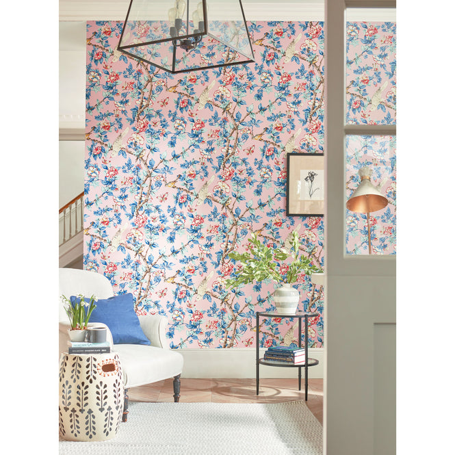 Sanderson / ONE SIXTY WALLPAPER COLLECTION / Caverley Rose / French Blue 217035