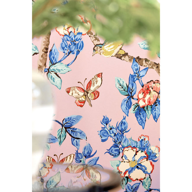 Sanderson / ONE SIXTY WALLPAPER COLLECTION / Caverley Rose / French Blue 217035