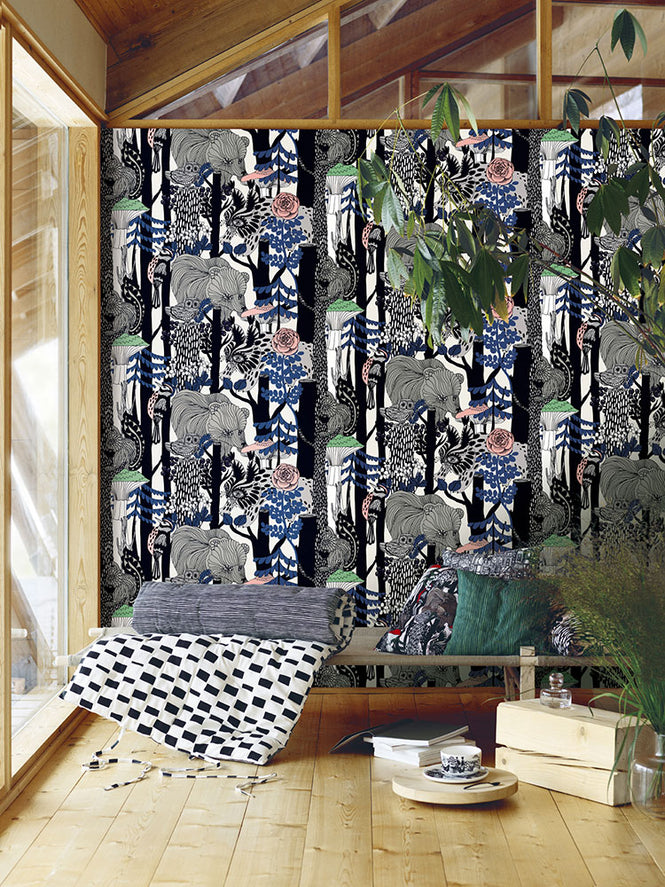 marimekko マリメッコ Wallcoverings 5 / Veljekset (ヴェルイェクセトゥ) 23340