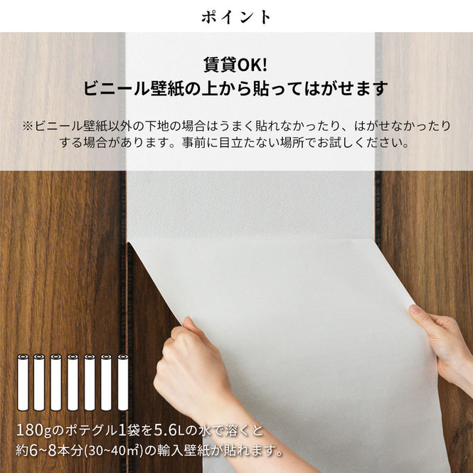はがせる壁紙用のり ポテグル (POTE GLUE) 90g
