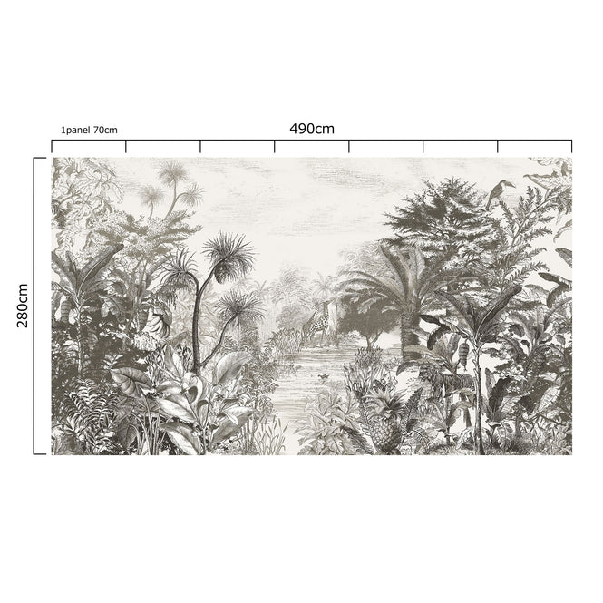 Eijffinger / SKIN / INTO THE WILD GREY 300611【7パネル1セット】